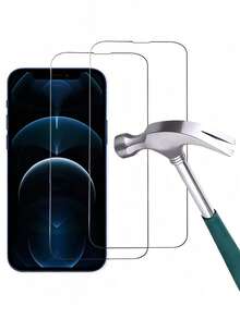 2 Packs Tempered Glass Screen Protector Compatible With Apple IPhone 16/16 Plus/16 Pro/16 Pro Max/15/15Plus/15Pro/15Promax