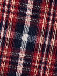 Young Boy Classic Street Casual Red & Black Plaid Long Sleeve Shirt - Multicolor - View 10