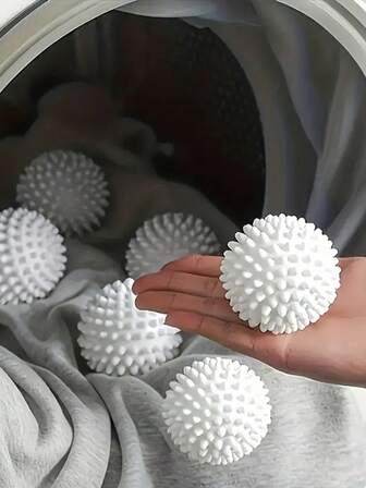 Laundry Balls - Powerful Silicone Laundry Assistant, Anti-Wrap, Removes Pet Hair, Speeds Up Washing & Drying, Prevents Clothing Tangling, Reduces Washing Machine Noise, Suitable For All Types Of Washing Machines - Essential Laundry Item, Efficient Drying Aid, Durable, Ideal For Busy Households
