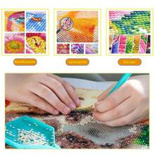 DIY Diamond Art Kits, 5D Special Shaped Frog Perched On Mushroom Among Wildflowers Diamond Painting For Beginners Adults, Paint By Diamonds Dot Gem Art Kits, Home Wall Decor 11.8x11.8in,JK939-1 - JK939-1 - 查看 8