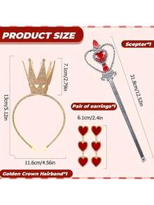 Adult "Queen Of Hearts" Cosplay Cape, Suitable For Carnival, Party, Stage Performance, Photography Events, Also An Ideal Valentine's Day Gift - Multicolor - View 3