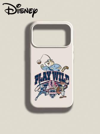 Disney 1pc Cartoon Anti-Drop Silicone Phone Case, Suitable As Holiday Gift Compatible With Apple Xs/Xr/11 12 13 14 15 16 17pro/Promax/14 15 16plus Phone Protective Cover