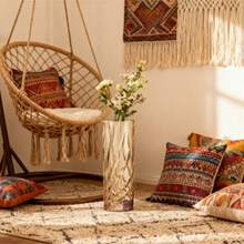 Glass Vase, Transparent Vase, Home Decor Vase, Fresh Flower Hydroponic Vase, Chinese Style Flower Arrangement Vase, Living Room And Dining Table Decorative Vase, Versatile Home Vase, 18.7*6.6cm, Suitable For Various Decorative Uses Such As Fresh Flowers, Dried Flowers, And Hydroponic Plants.