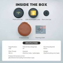 - Lente anamrfica dorada de 1.33x compatible con de 17 mm, lente cinematogrfica para smartphone con gran aspecto, brillo dorado rico y aspecto de pelcula mejorado - inicial - Ver 8