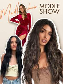 隐形孔PU发片，真人发，Remy发片，1b自然黑直发，注塑PU孔发片接发 - S18/613 - 查看 10