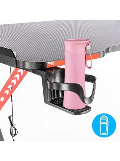 Children's Desk, Study Gaming Ergonomic Headphone Hook Cup Holder, Stable Computer Tafel Office view 6