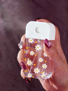 New Floral Pattern Transparent Refillable Travel Bottles, Perfume Spray Bottles, Makeup Remover Bottles, Moisturizer Bottles, Suitable For Nail Polish Remover, Toner And Makeup Remover, Reusable, Travel Essential, Perfect Travel Accessory, Holiday Gift, Christmas Gift, New Year Gift, Gift For Teachers, Friends, Loved Ones - Multicolor - View 2