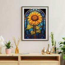 [Free Shipping]OFRKE Diamond Painting Kits For Adults Beginners 5D Diamond Art Kits With Round Diamonds Gem Art Full Drill Sunflower Painting For Home Wall Decor Gifts 12x16inch,A-Yellowb - A-黃b - 查看 6