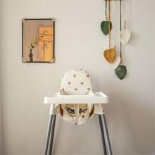 1pc Baby Highchair Cover Chair Dinosaur Cushion Seat Covers Cushion Antilop Highchair, Bear Washable Foldable Baby Highchair Cover