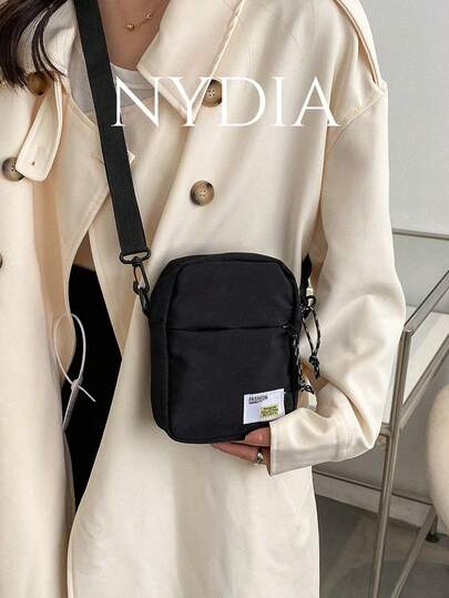 Mini Letter Graphic Zip Front Square Bag Lightweight Fashion White-Collar Workers College Work Business Commute Office Gift Phone Bag Bag Wallet Teacher Gifts Gift For Girlfriend Women Gifts Present Side Bag Phone Phone Pouch School Supplies Teacher Gifts Back To School IPhone Bag Pouch Phone Wallet Pouch Phone Bag Women For Women Wallet Purse Wallet