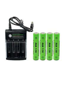 1.5V AA/AAA 充电电池,可通过 USB 专用充电器充电,适用于电子设备、遥控器、显示器和电动牙刷的电源解决方案(这些电池仅与此充电器兼容) - 彩色 - 查看 13