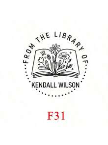 Personalisierter Buchprägestempel (1 Stück), individueller Buchprägestempel, Prägestempel "Aus der Bibliothek", Geschenk für Bücherliebhaber, Bibliotheksprägestempel, Logoprägestempel, personalisierter Hochzeitsprägestempel, Papierprägestempel, Valentinstagsgeschenk, Handprägestempel, multifunktional, dekorativ, wiederverwendbar, modern, bunt, niedlich, Vintage, Cartoon, Kawaii, individuell, personalisiert, einzigartig, maßgeschneidert, für Mitarbeiter, Kunden, Studenten, für Büro/Arbeit/Schule, Bürodekoration