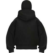Balaclava Hoodie Zipper, Double Hooded Zip Wind - resistant Winter Hoodies Men, Pullover Hooded Sweatshirt - Gris + G - Ver 5