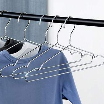 10pcs/20pcs Anti Slip Children's Clothing Rack For Home Use, Bold And Traceless Clothes Hanger