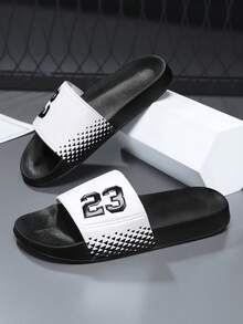 صندل رياضي كاجوال للرجال، قاع EVA ناعم مسطح، أحذية شاطئ صيفية للرجال، أحذية حديقة، صنادل، صنادل، ناعمة وصديقة للبشرة، صنادل أسود وأبيض، مادة ناعمة ومرنة، صنادل منزلية/كاجوال يومية، مريحة ومتعددة الاستخدامات للخروج والمشي