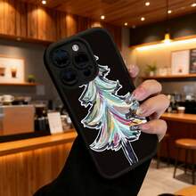 Cubierta de teléfono con diseño de árbol de Navidad multicolor negra para  14 Pro Max protector de pantalla estilo artístico ideal para uso diario y regalos festivosCompatible with  16 Pro Max/16 Plus/16 Pro/16/15 Pro Max/15 Plus/15 Pro/15/14 Pro Max/14 Plus/14 Pro/14/13 Pro Max/13 Pro/13/12 Pro Max/12 Pro/12/11 Pro Max/11 Pro/11/XS Max/XR/X/7 Plus/7 TPU Drop-Proof and Stain-Resistant Protective Soft Case - Burdeos - Ver 6