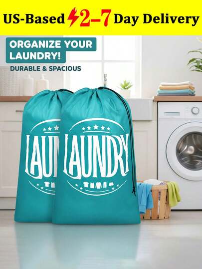 Travel Laundry Bags 2 Packs - Cruise Essentials Large Dirty Clothes Organizer With Drawstring Closure For Travel Camp And College Dorm Essentials Home Bedroom Clothes Storage Organizer Closet Organization And Storage Bag For School School Accessories School Stuff