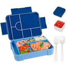 1 Kids' Bento Box, Adult Lunch Box, Adult/Kids/Toddler Lunch Box, Insulated Lunch Box With Insulated Bag, Microwave, Dishwasher, And Refrigerator - Multicolor - View 5