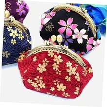 SHERCHPRY 1 Monedero De Flor De Cerezo Cartera Japonesa Monederos Vintage Para Mujer Carteras De Mujer Monedero Vintage De Monedero Cartera Pequeña Bolsa De Teléfono Cartera(12X9X7CM rojo) - Multicolor - Ver 5