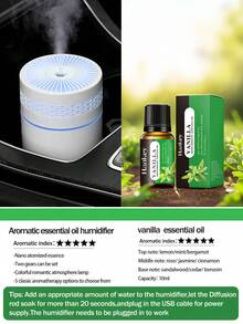 250ml Car Humidifier, Essential For Cars, Car Air Humidifier, Delicate Water Mist, Air Humidifier With LED Light, Car Fragrance Accessories, Ultrasonic Atomization Aromatherapy Humidifier 2-In-1, Mini Portable, High Beauty USB Powered Silent Operation - Multicolor - View 31