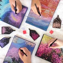 [Free Shipping]ArtSkills Diamond Painting Kit, Diamond Art Ready To Hang Framed Canvas With Storage And Accessory Kit, Northern Lights, 3 Stretched Canvas Panels, 14" X 7" Each,NorthernLights - 北極光 - 查看 7