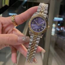 Factory Low Price Wholesale Dropshipping  Oyster Perpetual Datejust 31MM Swiss Quartz Women's Watch Datejust Series Olive Green Watch Wholesale - Diamond Circle Coffee - View 28