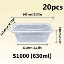 10/20pcs Food Storage Containers With Lids - Leak-Proof And Microwave , Made Of PP Material, Reusable After Proper Cleaning, Suitable For Meal Prep And Takeout, Essential For Kitchen, Food Storage Containers With Lids, Stackable Design, Dishwasher , For Busy Professionals And Home Chefs - Multicolor - View 13