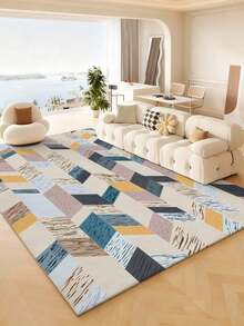 Minimalist Style Large Decorative Carpet, Living Room Sofa Rug, Bedroom Carpet, Non-Slip Bedside Mat, Dining Room Kitchen Rug, Office Chair Pad, Entryway Mat, Picnic Blanket, Outdoor Camping Mat - Multicolor-2 - View 13