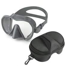 Silicone Edged Diving Mask, Frameless Design, Hydraulic One-Piece Diving Mask With High-Definition Tempered Anti-Scratch Lens - Multicolor - View 11