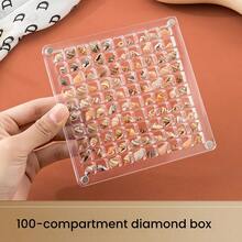2pcs Acrylic Nail Art Rhinestone Storage Box, High Transparency Jewelry Display Box With Magnetic Closure - Multicolor - View 8