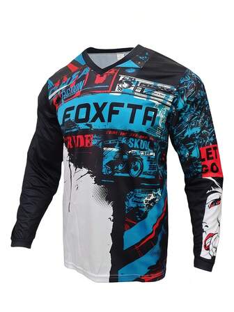 2025 MTB ATV BMX Racing Long Sleeve Shirt With Polyester, Quick Drying And Breathable Shirt, All-Season Outdoor Sports Top For OuntainBiking, Cycling, Mountain Running, Mountain Bike Accessories
