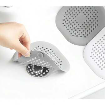 3 piezas/1 pieza Filtro de cabello de silicona y tapón de drenaje para bañera y ducha - Evita obstrucciones y olores