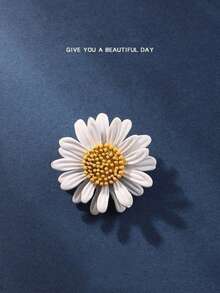 1 chiếc trâm cài áo thời trang hoa cúc nhỏ tráng men cổ điển nhiều màu, thích hợp cho quần áo, tiệc tùng, quà tặng đám cưới - Nhiều màu - Xem 9