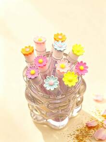 1/3/7pcs Cute Cartoon Rabbit & Rabbit Ear Design Mascara Wands, Eyebrow Brush, Eyelash Extension Tools, Portable Travel Makeup Brushes Set - Multicolor - View 3