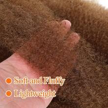 Springy Afro Twist Hair 12 Inch 3 Packs Dark Brown Color Pre Fluffed Marley Twist Braiding Hair For  (12 Inch, 30),30 - 30 - View 5