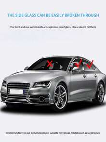 1pc Car Spring-Loaded Window Breaker Multi-Functional Mini Hammer Keychain Glass Breaker Cutter Seat Belt Cutter Portable Vehicle Escape Tool