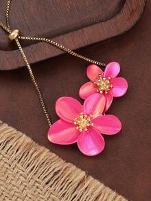 1pc Delicate Versatile Casual Fresh Sweet Floral Anklet