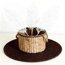 12 White Artificial Pine Branches, Maintenance Free Evergreen Pine Tree Branches, Suitable For Indoor/Outdoor Flower Garlands, Flower Garlands, Dining Table Center Decorations - Durable Plastic Holiday Decorations, Suitable For Homes, Offices, Parties - Very Suitable For Valentine's Day, Mother's Day - Multicolor - View 8