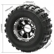 18x9.50-8 Tire 4PR 18x9.5-8 Wheels 4 Stud 110mm Axle Hub ATV Quad Cart - One Wheel - View 13