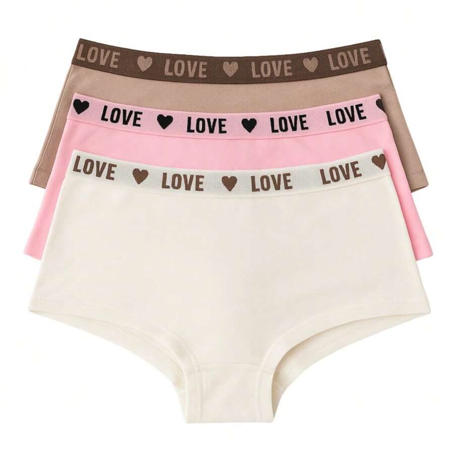 Kit C/3 Calcinha Boxer Algodão Cueca Feminina Shorts Confort
