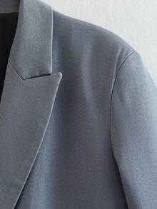 Sacou damă de afaceri casual, sacou de primăvară și toamnă, toamnă și iarnă, casual, solid, top