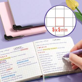 8件套迷你笔记本及笔套装 - 口袋大小的短装笔记本，四种颜色可选（蓝/粉/紫/绿），复古书写套装，适合旅行、派对等场合 - 小巧便携的笔记本，轻薄易携，可轻松放入口袋、手提包或背包，随时随地记录灵感、待办事项和课堂笔记