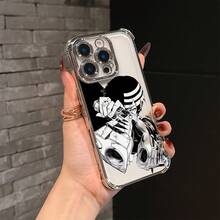 Soul Eater Death The Kid Manga Phone Case Compatible With  17 16e 16 15 14 13 12 11 Mini Pro Max Air X XR XSMAX 8 7 Plus Shockproof Transparent Soft Back Cover  17 Case Cover For  17 Pro Max - Trộn màu - Xem 2