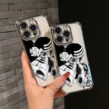 Soul Eater Death The Kid Manga Phone Case Compatible With  17 16e 16 15 14 13 12 11 Mini Pro Max Air X XR XSMAX 8 7 Plus Shockproof Transparent Soft Back Cover  17 Case Cover For  17 Pro Max - Trộn màu - Xem 4