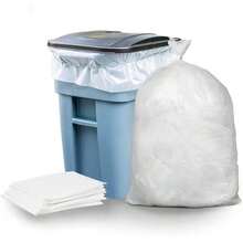 Plasticplace - Bolsas de basura W33LDC1 de 33 galones │ 1,2 mil. | Bolsas transparentes para latas de basura | 33 x 39 pulgadas (100 unidades)(default) - Multicolor - Ver 2