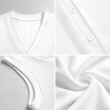 UFO Alien Space Planet - Chaleco de punto sin mangas con cuello en V para mujer - 2XL + Estilo-6 - Ver 7