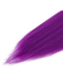 1 paquete de cabello de trenzado de crochet sintético de 26 pulgadas pre-estirado, textura Yaki (Morado) - Ver 11