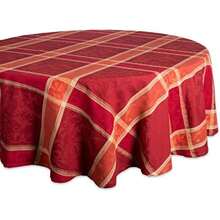 DII CAMZ37786 Harvest Wheat Jacquard Mesa Redonda, 177,8 cm(default) - Multicolor - Ver 1