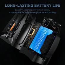 4K超高清红外夜视仪，5W红外灯，7级亮度调节，4.0英寸IPS高清屏幕，支持拍照和录像模式，5000mAh大容量电池，续航持久，红外监控，远距离观察，设计紧凑，便携式夜视仪，结构坚固耐用，精密光学元件，夜视设备，可调节红外亮度，适合业余爱好者和野生动物观察者使用。