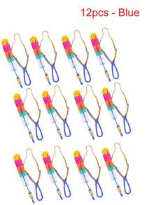 12/6/4/1pc Outdoor Multi-Color Random Light-Emitting Rocket Flying Night Lights, Flashing LED Lights, Glowing Flying Toy Slingshots, Elastic Helicopter Rotating Toys, Interesting Games, Suitable For Camping Games, Friends' Parties, Party Gifts, Holiday Gifts, Birthday Gifts, LED Battery-Powered Flying Slingshot Night Lights Party Supplies - Multicolor - View 15